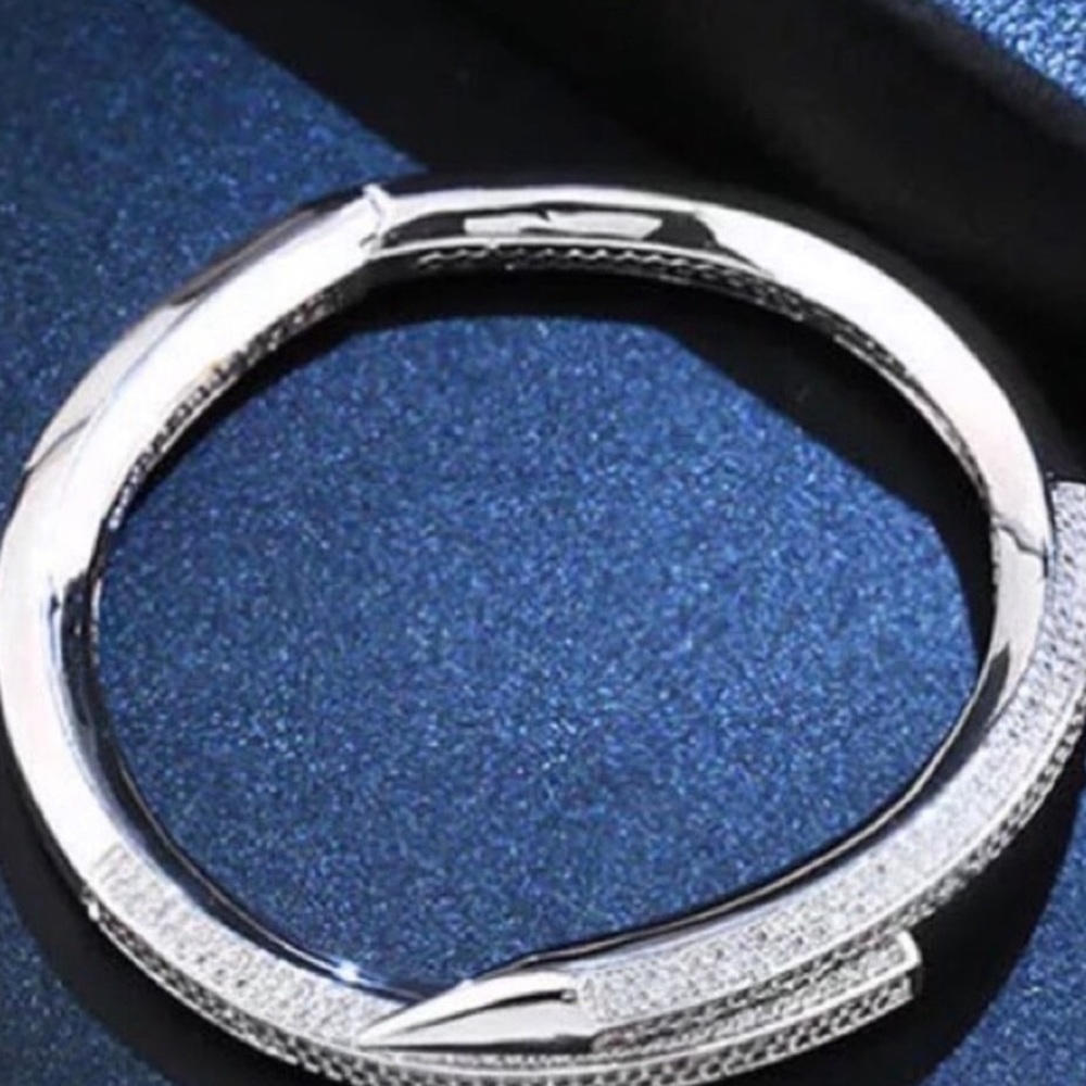 Pave Nail Bangle - Picture 5 of 8